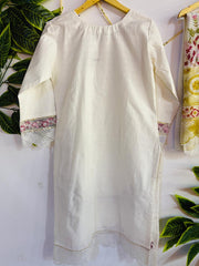 Embroidered 3-Piece Stitched Suit - V4-10 - Pret Ready-to-Wear