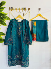 Embroidered 3-Piece Stitched Suit - V4-03 - Pret Ready-to-Wear