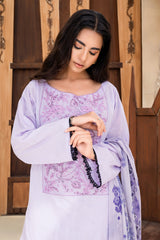 3 Piece - Dyed Embroidered Lawn Suit - V2-02