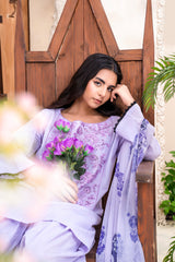 3 Piece - Dyed Embroidered Lawn Suit - V2-02