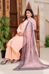 3 Piece - Dyed Embroidered Lawn Suit - V2-03
