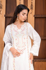 3 Piece - Dyed Embroidered Lawn Suit - V2-04