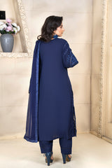 3 Piece - Chikenkari Lawn Suit - V1 - 04