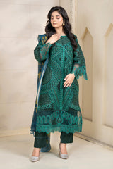 3 Piece - Chikenkari Lawn Suit - V1 - 06