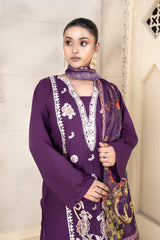 3 Piece - Dyed Embroidered Lawn Suit - V2-07