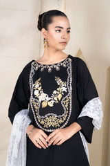 3 Piece - Dyed Embroidered Lawn Suit - V2-08