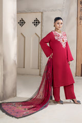 3 Piece - Dyed Embroidered Lawn Suit - V2-09