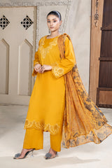 3 Piece - Dyed Embroidered Lawn Suit - V2-10