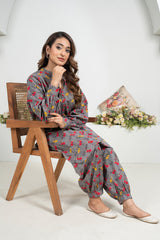 2 Piece - Printed Lawn Suit - V3-05