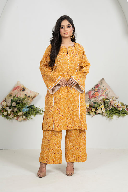 2 Piece - Printed Lawn Suit - V3-03