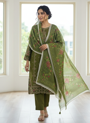 Embroidered 3-Piece Stitched Suit - V4-20 - Pret Ready-to-Wear