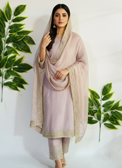 Embroidered 3-Piece Stitched Suit - V4-30 - Pret Ready-to-Wear