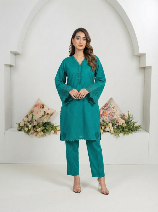 Printed 2-Piece Stitched Suit - V5-06 - Pret Ready-to-Wear