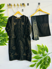 Embroidered 3-Piece Stitched Suit - V4-17 - Pret Ready-to-Wear