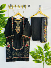 Embroidered 3-Piece Stitched Suit - V4-23 - Pret Ready-to-Wear