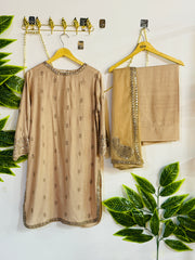 Embroidered 3-Piece Stitched Suit - V4-26 - Pret Ready-to-Wear