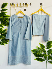 Embroidered 3-Piece Stitched Suit - V4-28 - Pret Ready-to-Wear