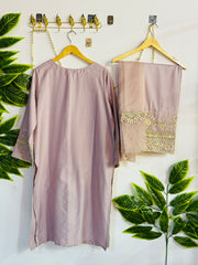 Embroidered 3-Piece Stitched Suit - V4-30 - Pret Ready-to-Wear