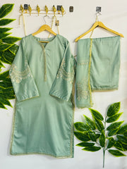 Embroidered 3-Piece Stitched Suit - V4-31 - Pret Ready-to-Wear