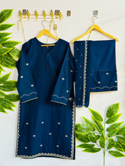 Embroidered 3-Piece Stitched Suit - V4-34 - Pret Ready-to-Wear