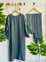 Embroidered 3-Piece Stitched Suit - V4-35 - Pret Ready-to-Wear