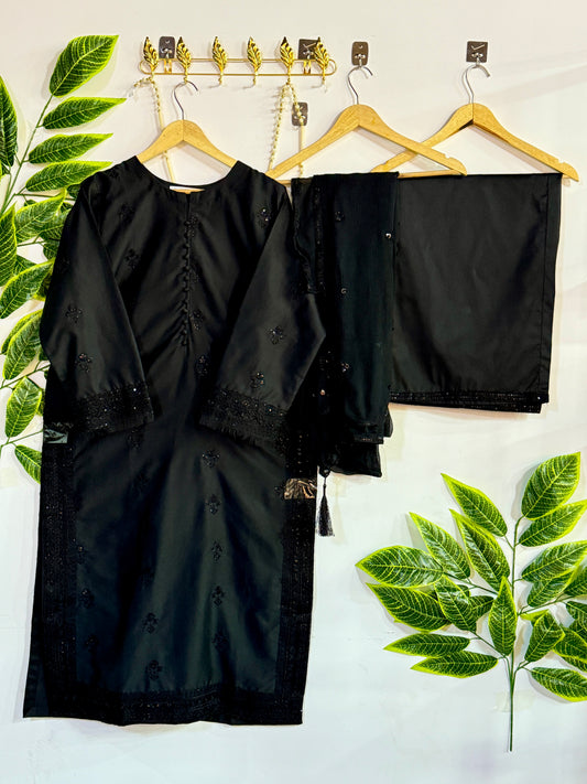 Embroidered 3-Piece Stitched Suit - V4-38 - Pret Ready-to-Wear