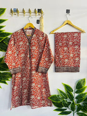 Printed 2-Piece Stitched Suit - V5-02 - Pret Ready-to-Wear