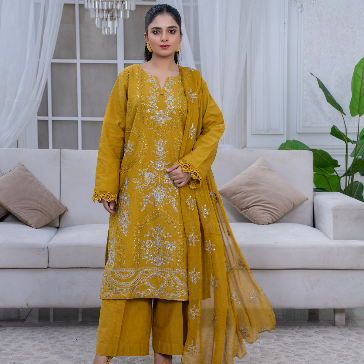 3-Piece Stitched Suit – KASHMIRA - SE-V1-01