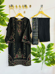 Embroidered 3-Piece Stitched Suit - V4-13 - Pret Ready-to-Wear