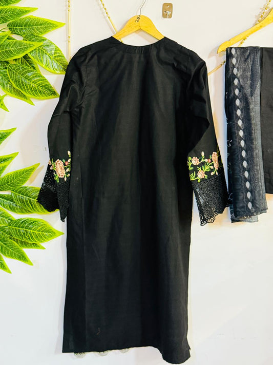 Embroidered 3-Piece Stitched Suit - V4-16 - Pret Ready-to-Wear