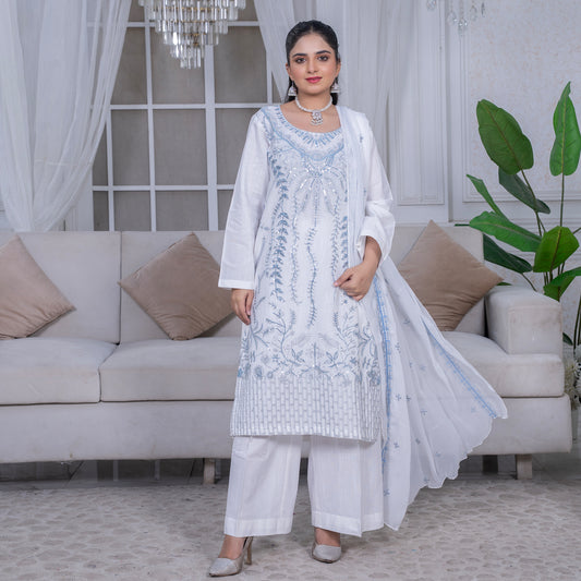 3-Piece Stitched Suit – CHAHAT - SE-V1-09