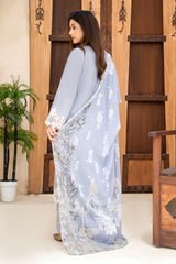3 Piece - Dyed Embroidered Lawn Suit - V2-01