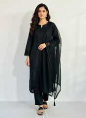 Embroidered 3-Piece Stitched Suit - V4-38 - Pret Ready-to-Wear