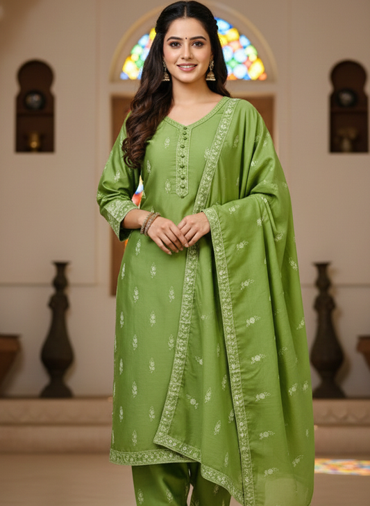 Embroidered 3-Piece Stitched Suit - V4-37 - Pret Ready-to-Wear