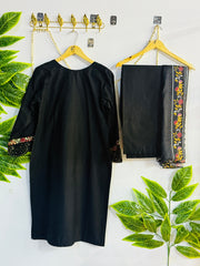 Embroidered 3-Piece Stitched Suit - V4-23 - Pret Ready-to-Wear