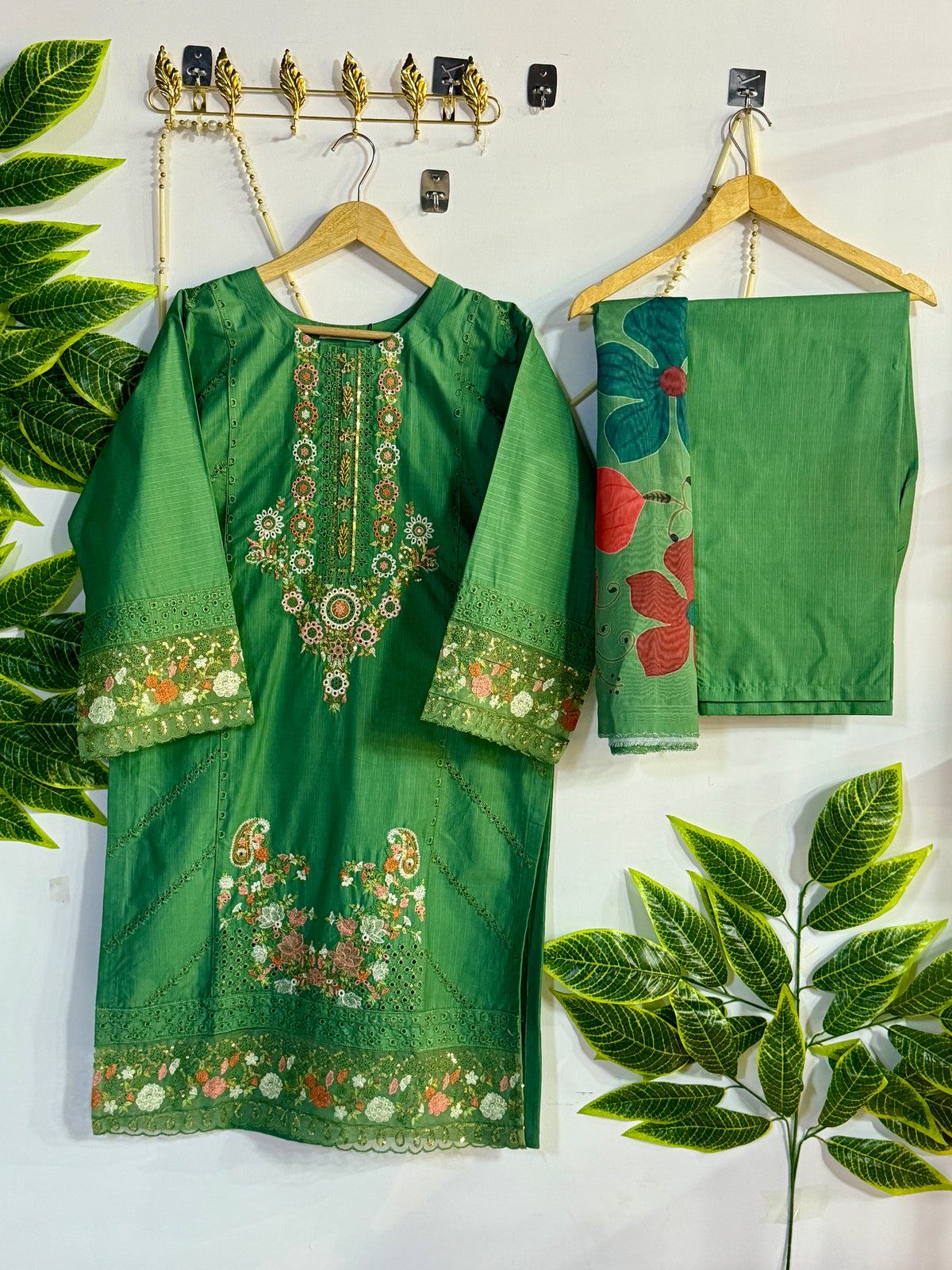 Embroidered 3-Piece Stitched Suit - V4-24 - Pret Ready-to-Wear