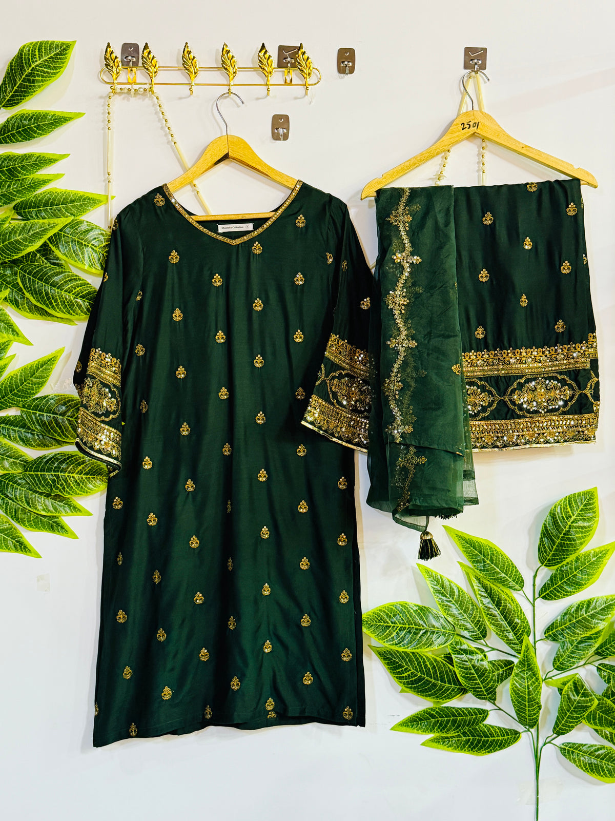 Embroidered 3-Piece Stitched Suit - V4-27 - Pret Ready-to-Wear