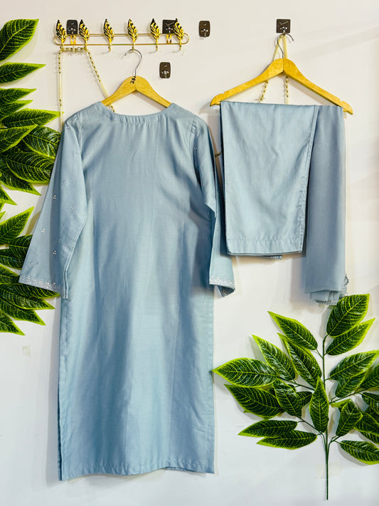 Embroidered 3-Piece Stitched Suit - V4-28 - Pret Ready-to-Wear