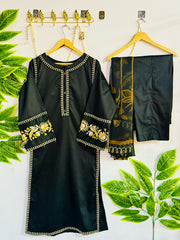 Embroidered 3-Piece Stitched Suit - V4-32 - Pret Ready-to-Wear