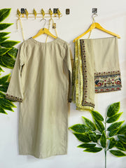 Embroidered 3-Piece Stitched Suit - V4-33 - Pret Ready-to-Wear