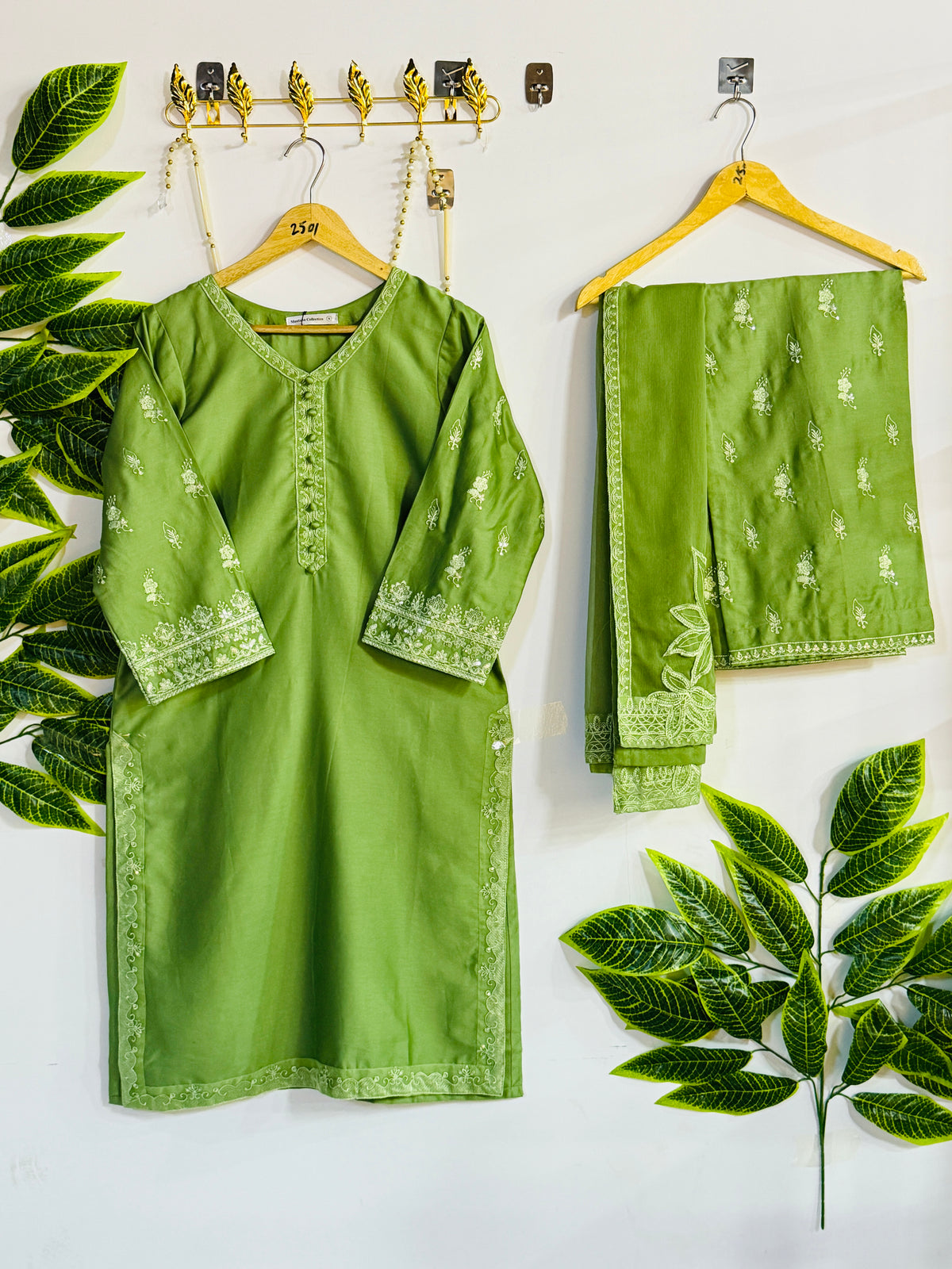 Embroidered 3-Piece Stitched Suit - V4-37 - Pret Ready-to-Wear