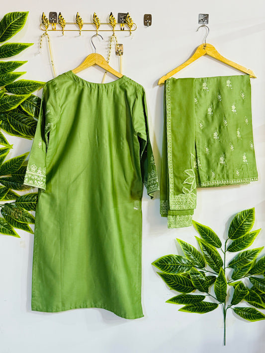 Embroidered 3-Piece Stitched Suit - V4-37 - Pret Ready-to-Wear