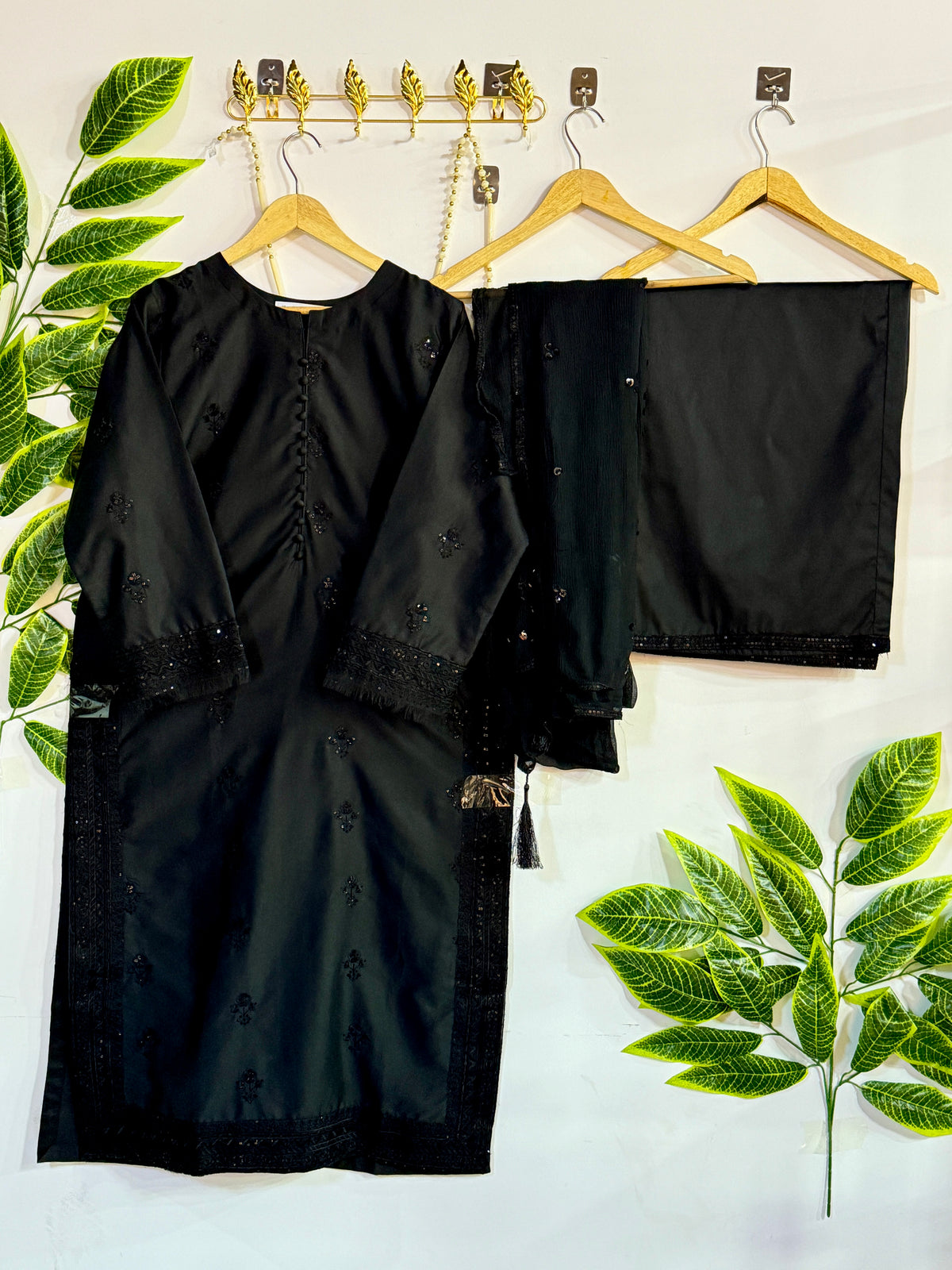 Embroidered 3-Piece Stitched Suit - V4-38 - Pret Ready-to-Wear