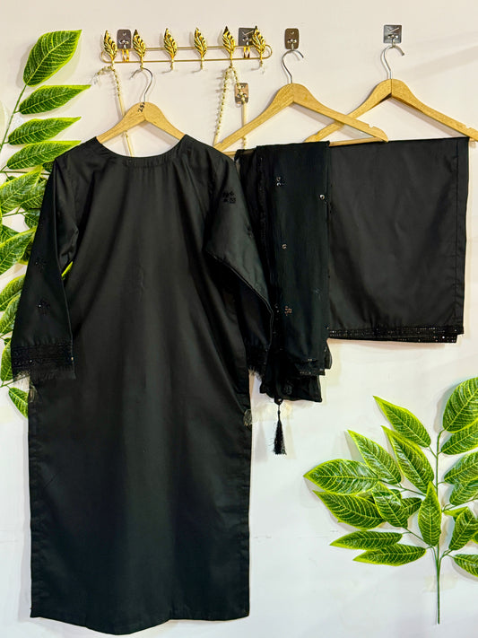 Embroidered 3-Piece Stitched Suit - V4-38 - Pret Ready-to-Wear