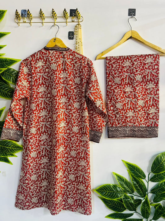 Printed 2-Piece Stitched Suit - V5-02 - Pret Ready-to-Wear