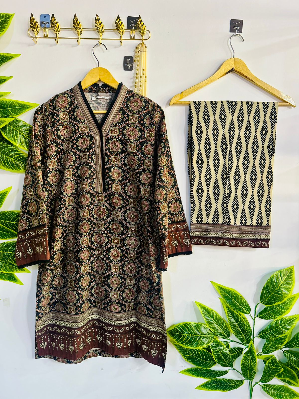 Printed 2-Piece Stitched Suit - V5-03 - Pret Ready-to-Wear