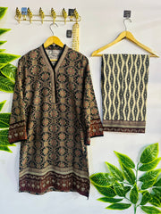 Printed 2-Piece Stitched Suit - V5-03 - Pret Ready-to-Wear