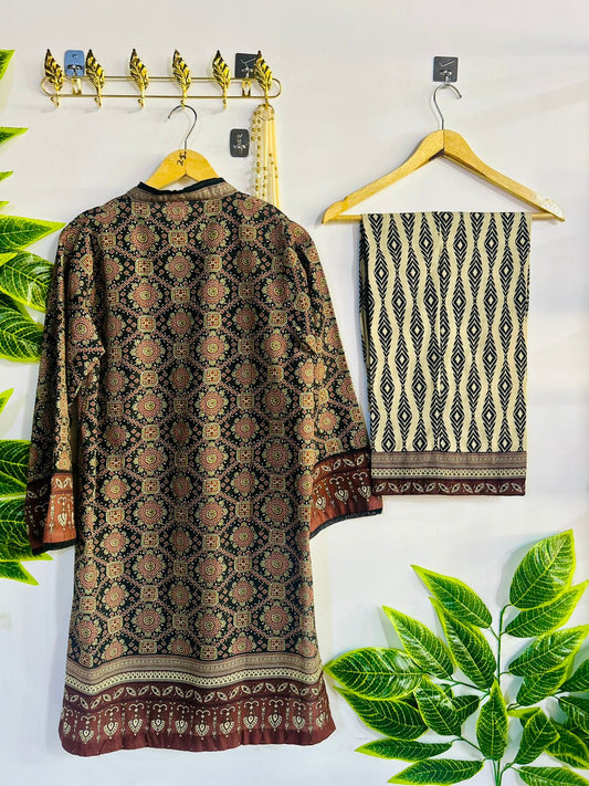 Printed 2-Piece Stitched Suit - V5-03 - Pret Ready-to-Wear