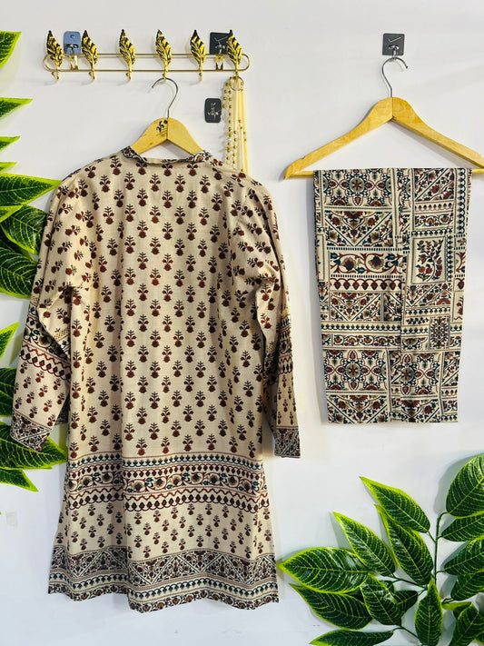 Printed 2-Piece Stitched Suit - V5-04 - Pret Ready-to-Wear