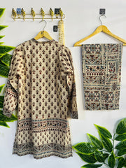 Printed 2-Piece Stitched Suit - V5-04 - Pret Ready-to-Wear